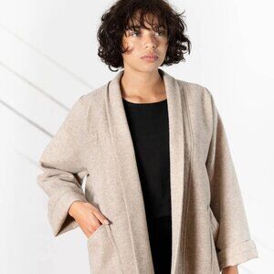 Only Child Cardiff Coat – Gray Wool – OS